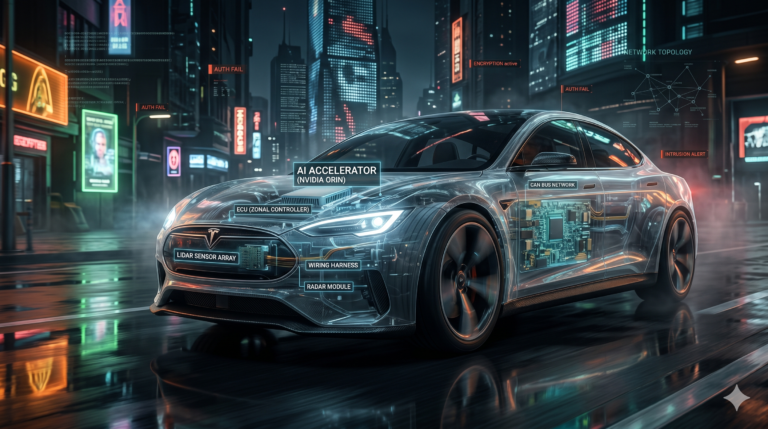 Self-driving car hardware security vulnerabilities in ECU and CAN bus architecture