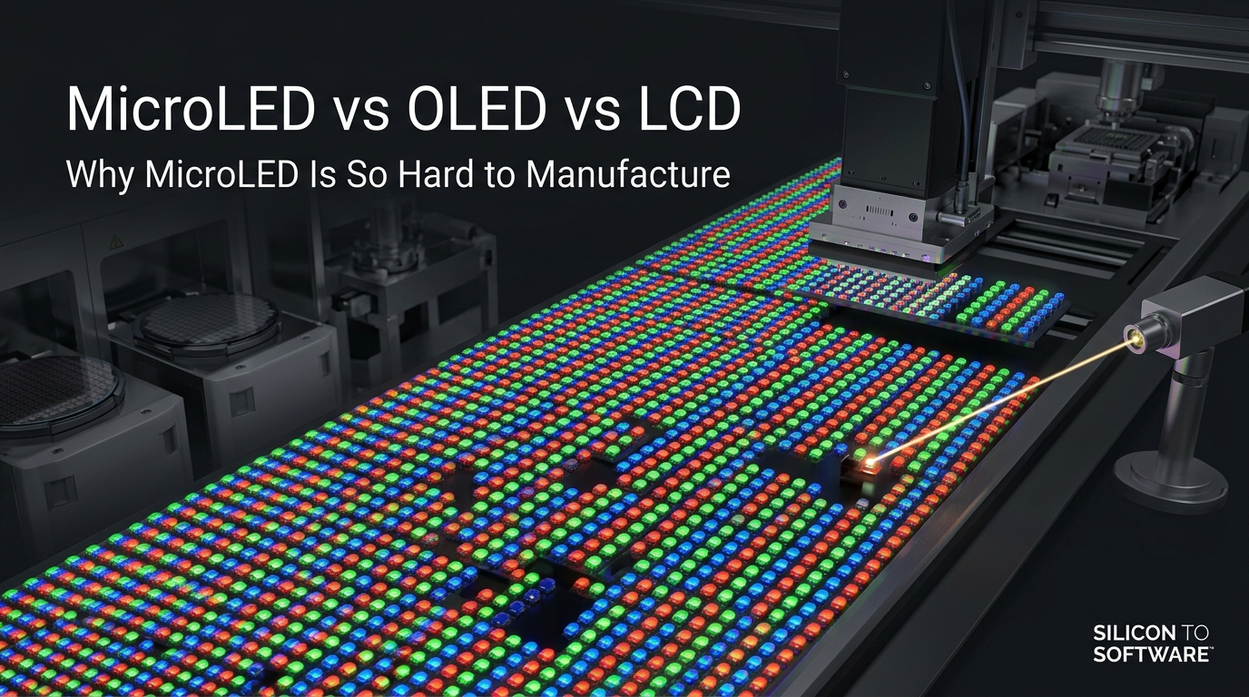 MicroLED vs OLED vs LCD: Why MicroLED Is So Hard to Manufacture